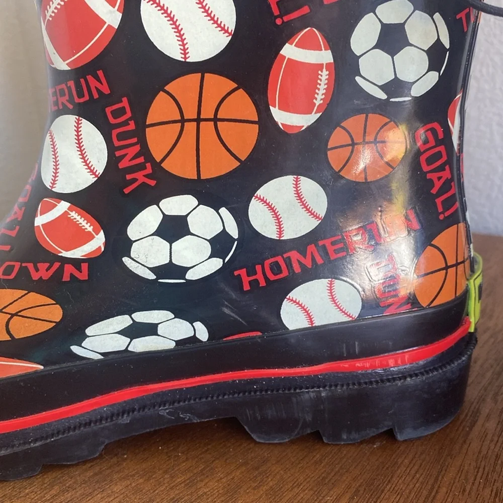 Western Chief Rain Boots NWT Multi Sport Football Soccer Kids Rain Size 1